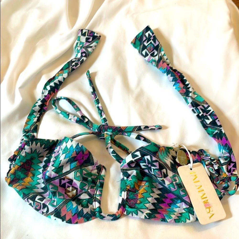 PALMAROSA BIKINI TOP.   NEW WITH TAGS